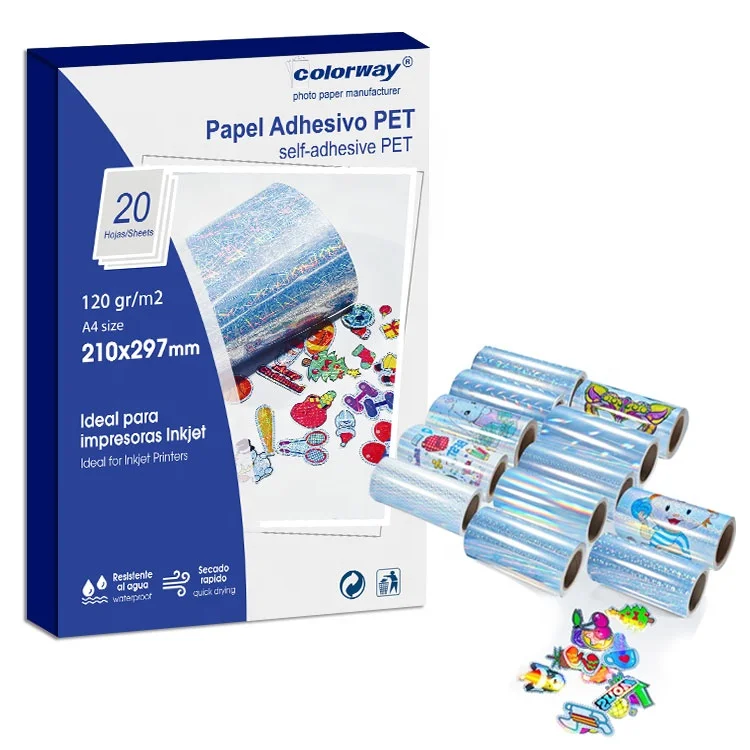 A4 self-adhesive inkjet printable transparent PET film sticker paper