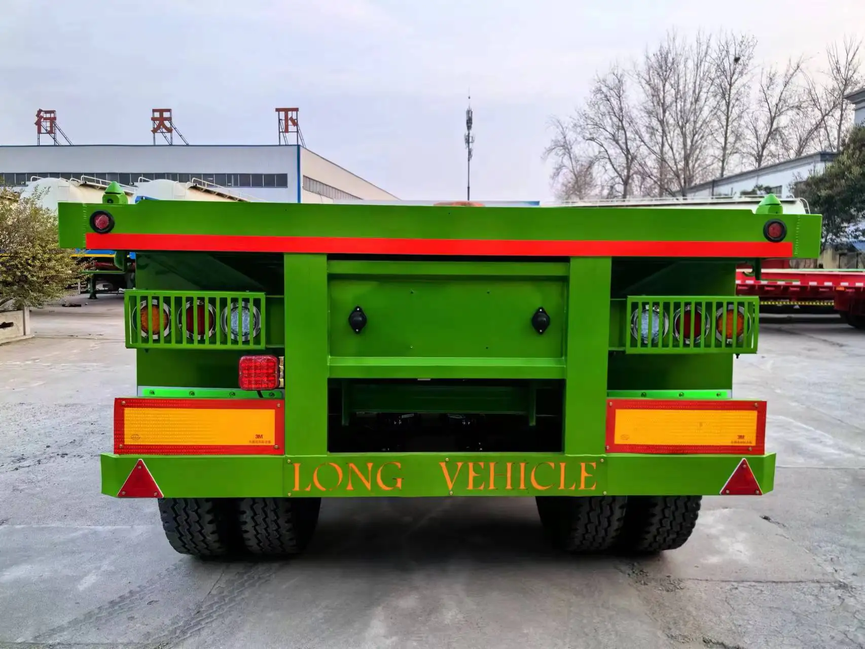 40ft высокая кровать контейнер прицеп с тремя осями грузовик прицепы продукт