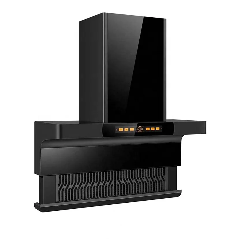 Stainless Steel Chimney Kitchen Fume Hood Chinese Style Exhaust Cooker Range Hood With Voice and Smoke Sensor