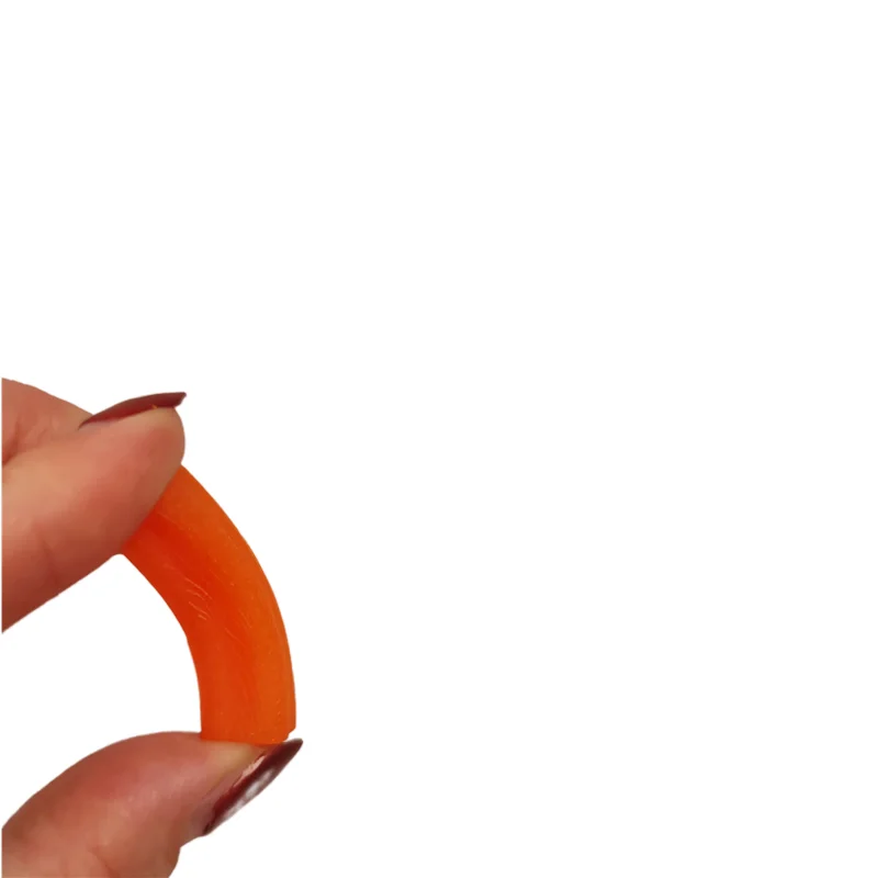 Fruit Flavor Sour Soft Hollow Glue Silicone Stick Flower shape Orthodontic Invisible Braces Dental Aligner Chewies