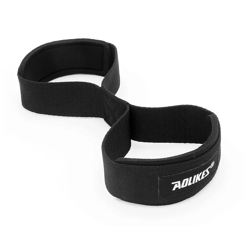 Aolikes Protective Figure 8 Lifting Straps for Powerlifting Neoprene Weightlifting Wrist Support Straps