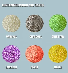 OEM tapioca cat litter odor free clumping cat sand toilet flushable corn and cassava cat litter