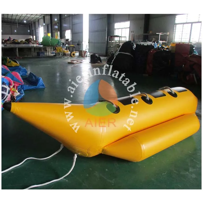 PVC Tarpaulin inflatable banana boat 3-person outdoor water sport equipment