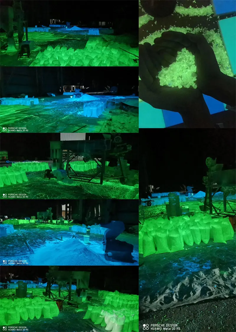 Luminous Sand Stones Glow in The Dark Stones and pebbles for Concrete Glow Path