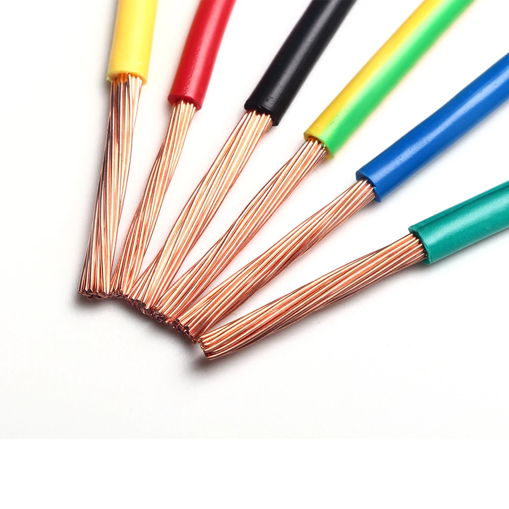 Home House Wiring Building Bv Bvr Electrical Wire Cable 1.5mm 2.5mm 4mm 6mm Single Core Pvc Insulation Copper Wire Cable