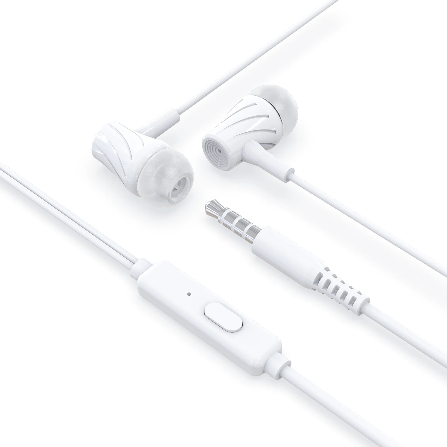 PZX 1550 Wholesale Cheap 3.5mm Wired Earphone Headphone With Box In Ear Handsfree Earphone Stereo Wired Micro Earphone