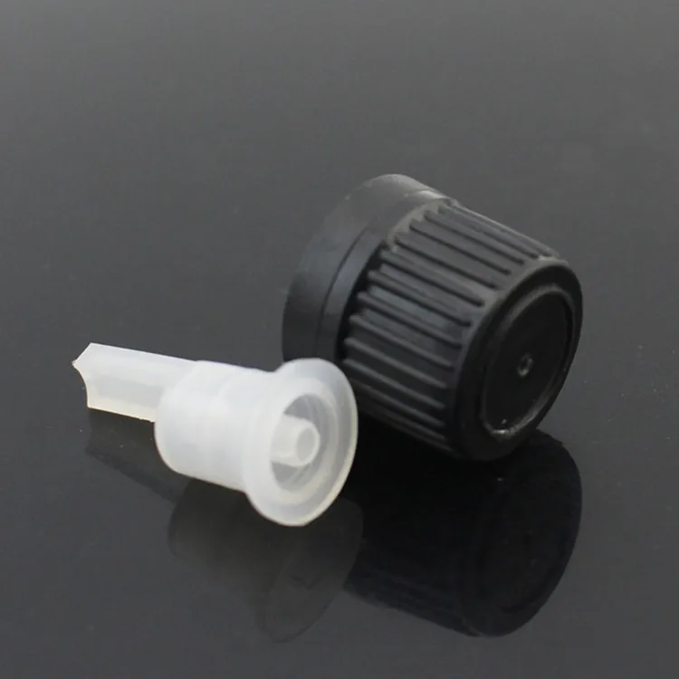 18mm euro dropper, black white tamper evident screw cap 5ml dropper 10ml 15ml essential oil amber glass bottle