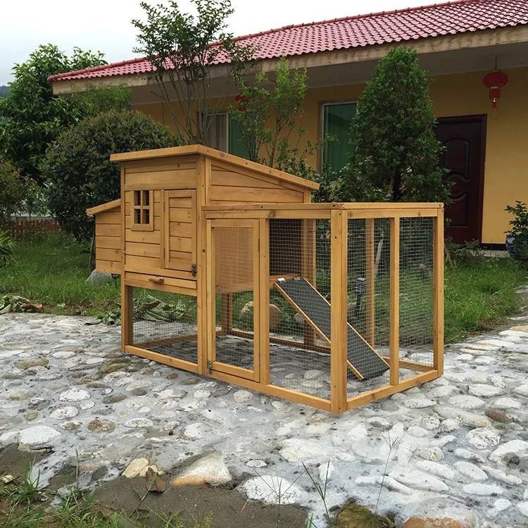 SDC011 High Quality Outdoor  Backyard Pet Cage Wooden Chicken Coop House for Sales