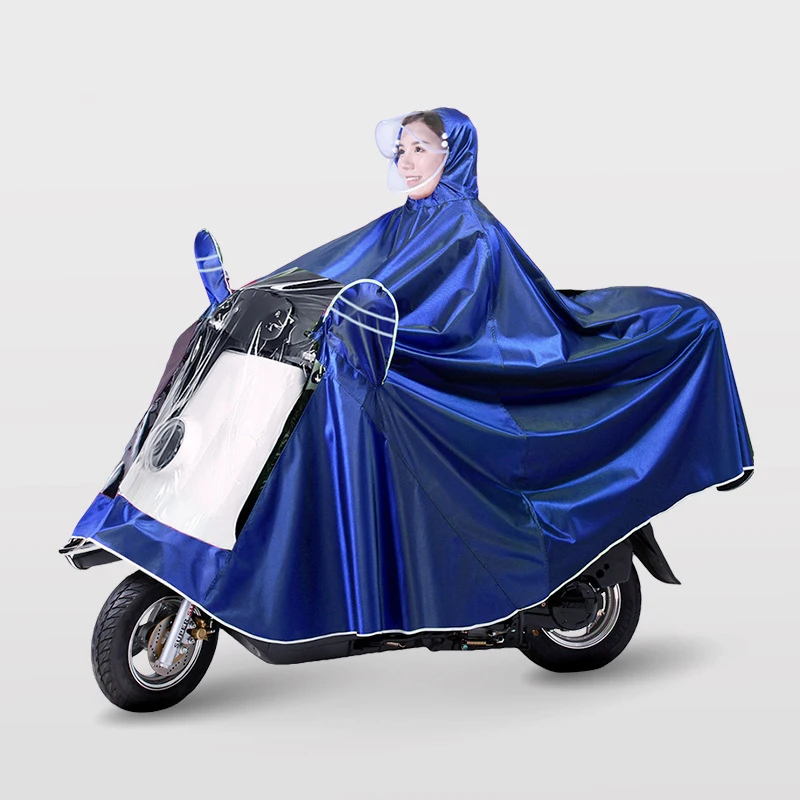 Factory  Battery Car Mother Child Double Increase Thicken Motorcycle Women Poncho Parents Children Comfortable Raincoat