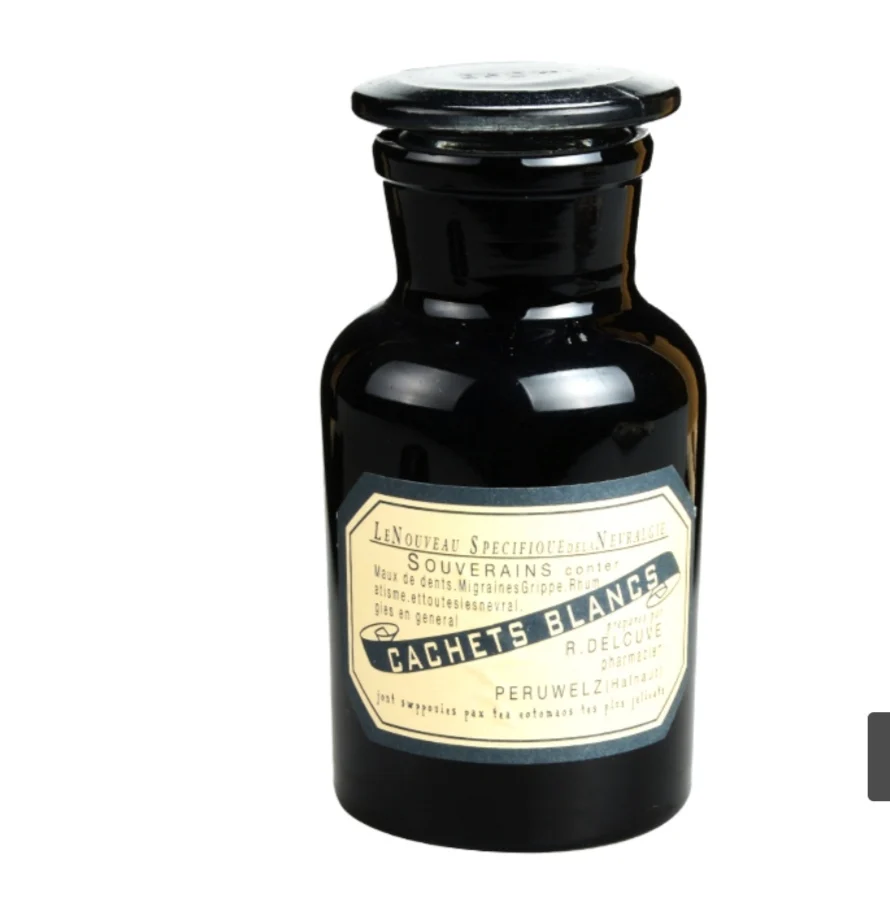 Hotsale Amber violet black wide mouth glass apothecary jar 30ml 60ml 125ml 250ml 500ml 1L lab accessories glass bottle package