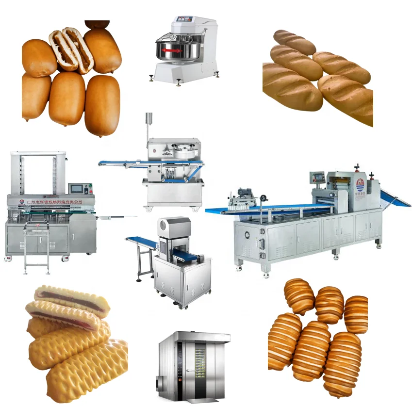 High Speed Complete French Baguettes Bread  Making Machine  Full Bread Bakery Equipment
