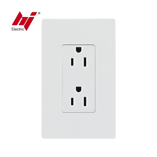 Сертификат UL 15 А 125 В 5-15R дуплексная розетка для украшения жилых помещений с