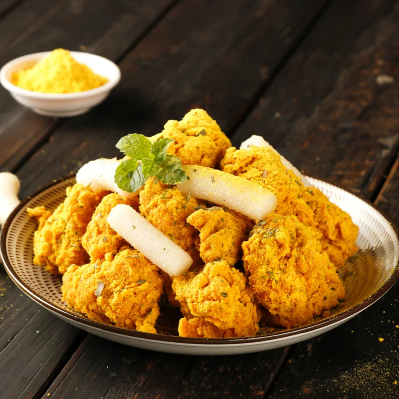 Korean Fried Chicken Seasoning Powder | 500g Curry Cheese Flavor Fried Food Seasoning Golden Color Powder