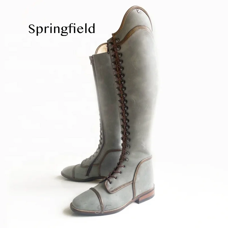 SF EQUESTRIAN HIGH BOOTS HORSE RIDING TALL BOOTS DRESSAGE BOOT LEATHER SHOES