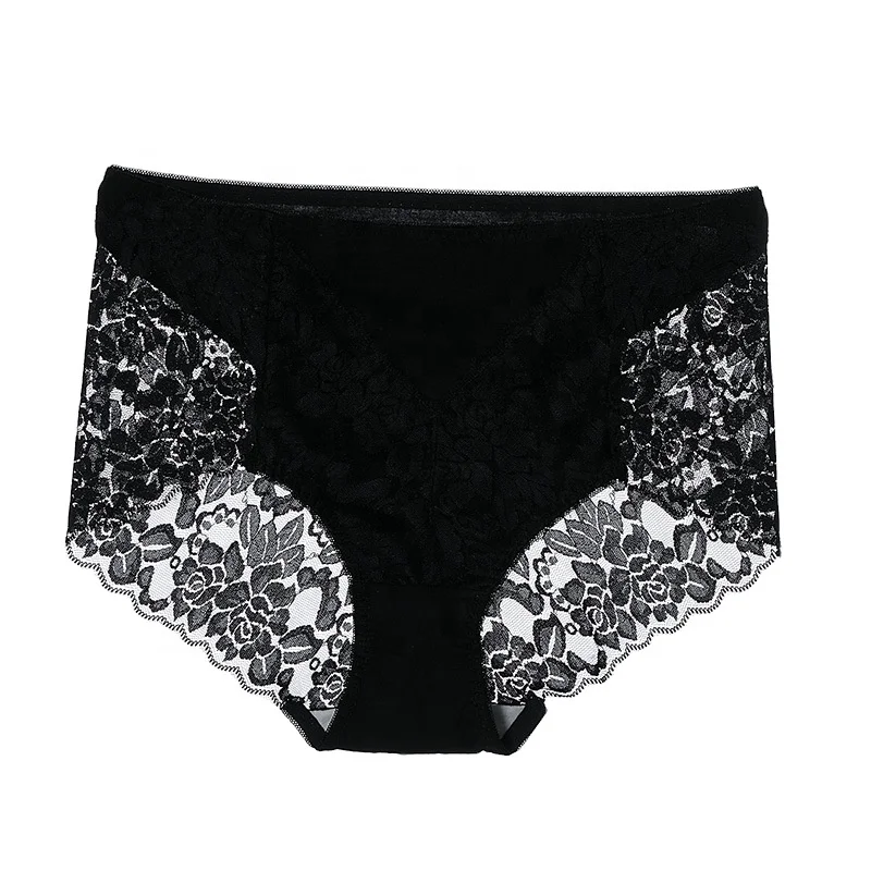 Женское кружевное белье сексуальная леди вискозное волокно шелк нижнее белье брюки периода трусики лидер продаж; Большие размеры женские бесшовные