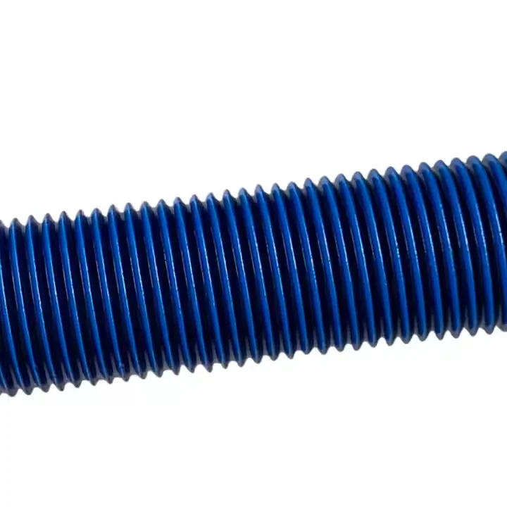Углеродистая сталь C1035 C1045 SCM435 ASTM A320-L7 A194-7 Синий PTFE с гайками резьбовой стержень