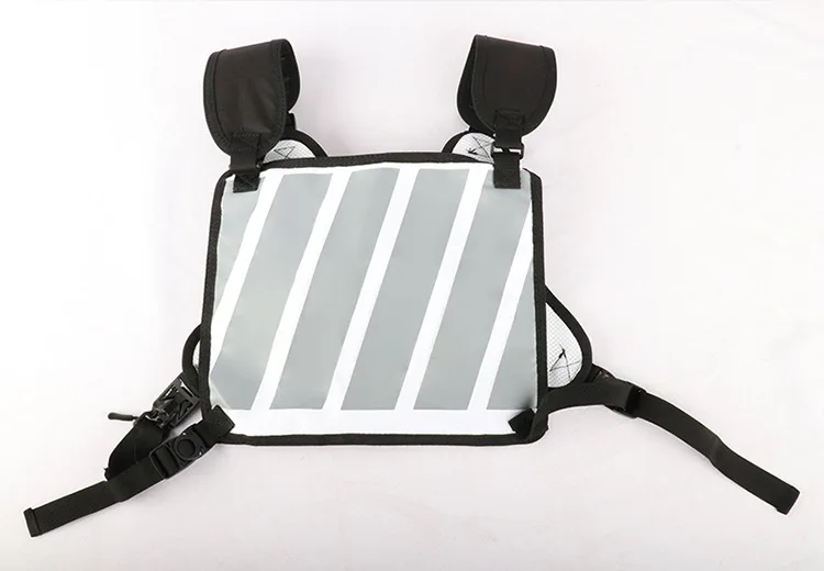 Multi-functional nylon reflective Vest  Chest running light vest reflective vest for running