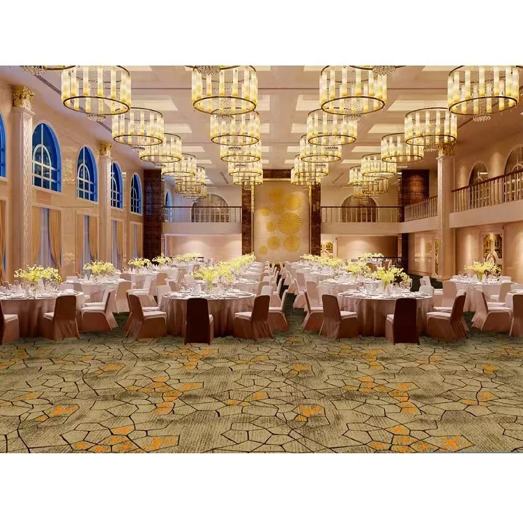 Xnuoao Custom Fire Rated Hotel Banquet hallway lobby commercial ballroom wall to wall carpet indoor rolls home