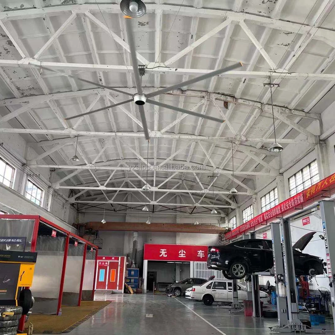 Коммерческий большой воздушный потолочный вентилятор IP55 20 футов, одобренный CE