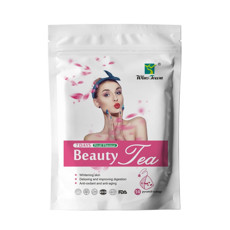 clear glow skin and anti-aging Detox 7 Days Beauty Slim Tea For Beauty