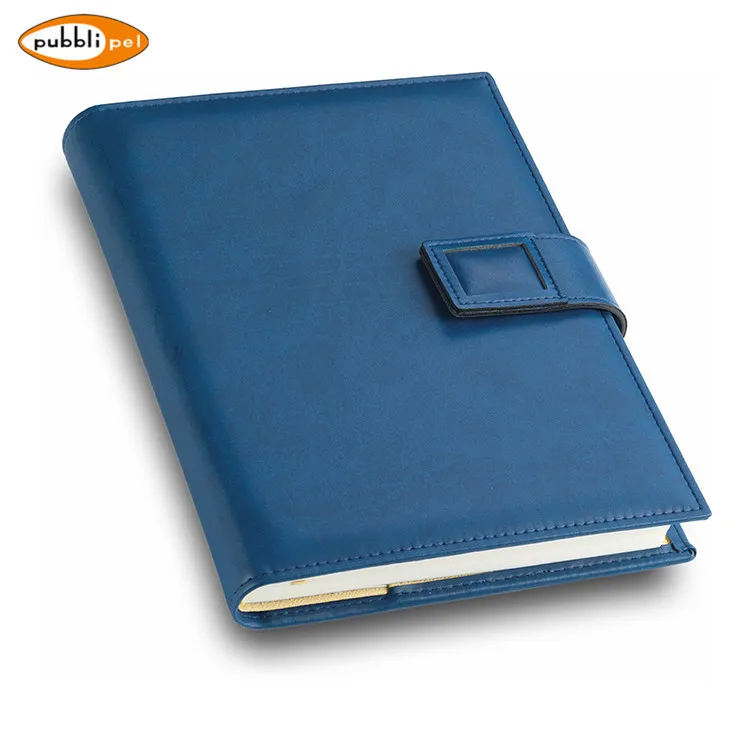 
A5 100% Satisfaction Guarantee Made In Italy PU Cover Business Button Diary 