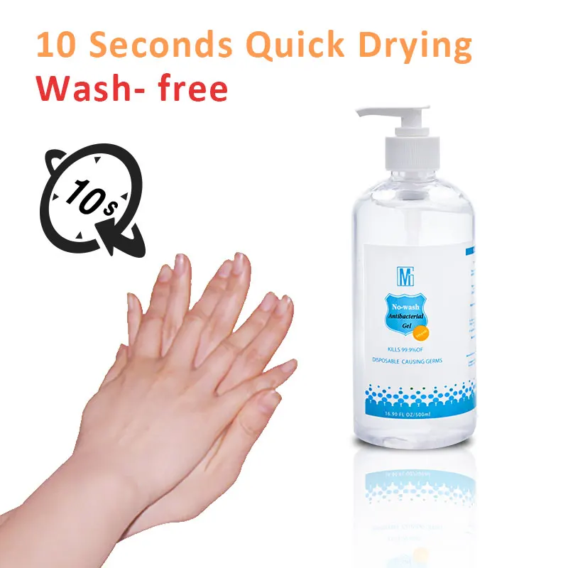 Частная Этикетка OEM 300 мл 500 мл 1000 мл жидкий Дезинфицирующий Гель для рук антибактериальный без промывки 75% спиртовой этанол дезинфицирующее средство для рук спрей