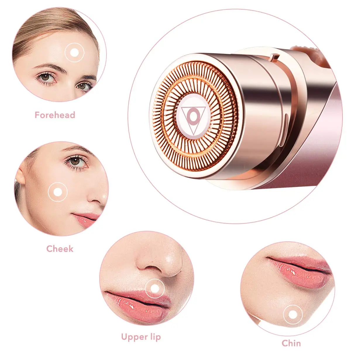 Instock Women Facial Soft Touch Epilator Hair Remover Lipstick Trimmer Hair Removal Shaver