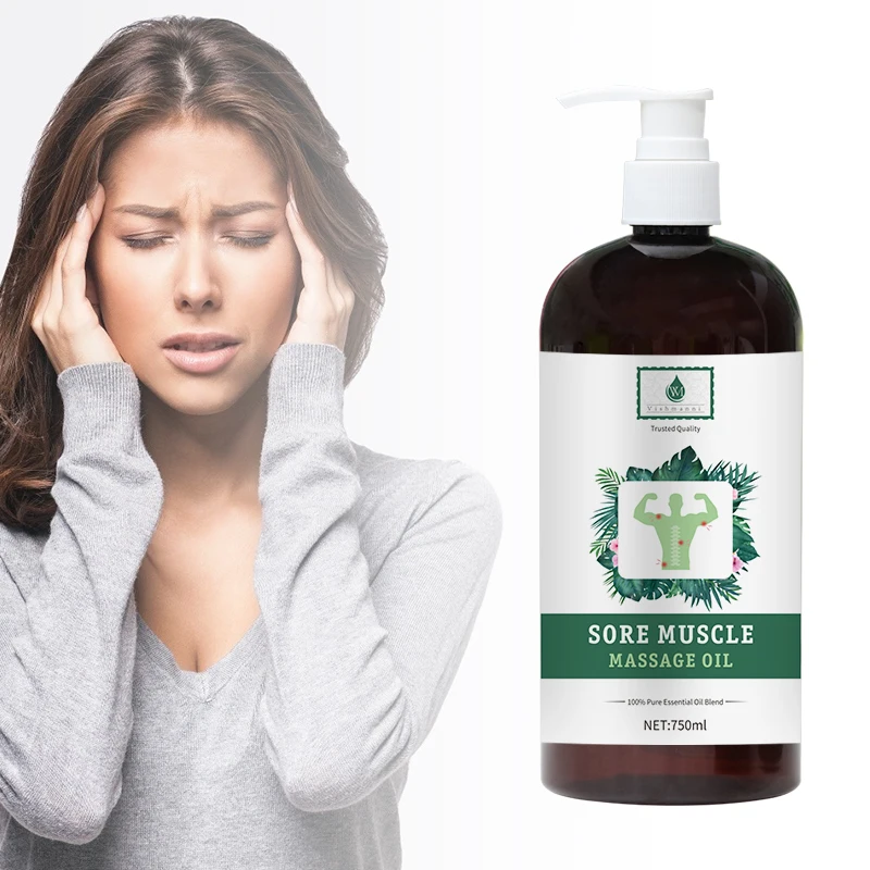 Private Label 100% Natural Organic Herbal Massage Oil Tea Infused Essential Oil