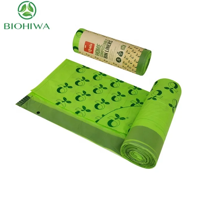 3 Gallon/13 Gllon Biodegradable Compostable Bin Liner Heavy Duty Black Garbage Bag for import/export