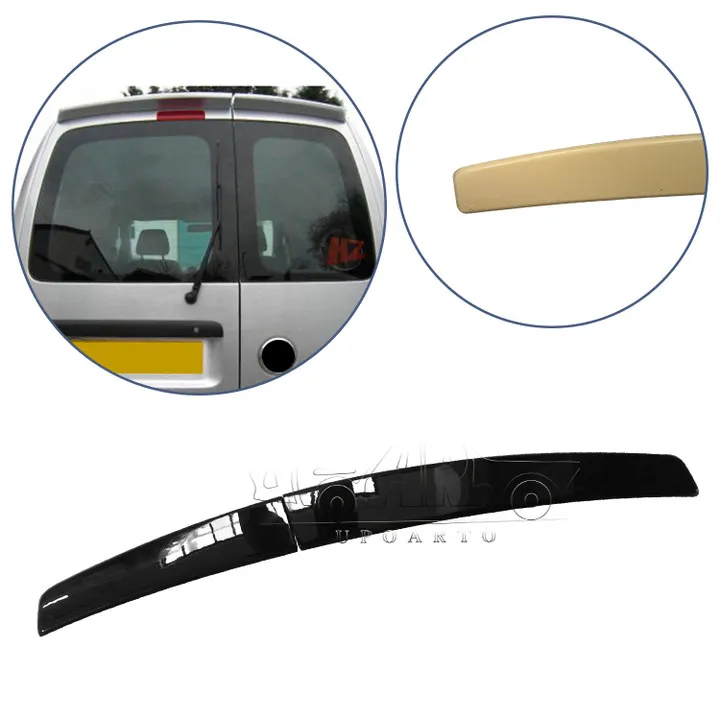 China Automobile Accessories Car Accessories ABS Carbon Fiber Rear Roof Wing Tailgate Spoiler For VW Volkswagen Caddy 2005-2015