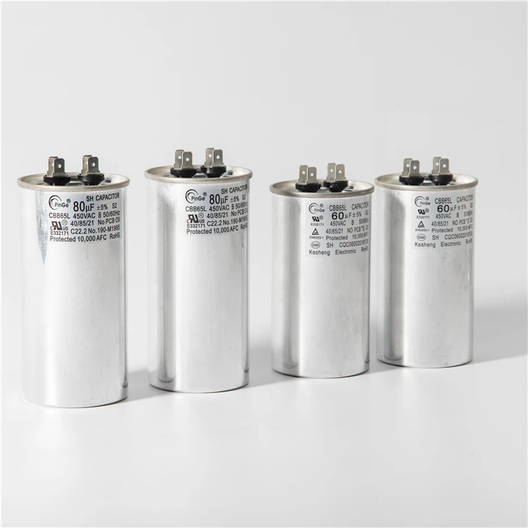 High Voltage Single Phase AC Capacitor 50uf 450V CBB65 for Solar Power Generation Capacitors