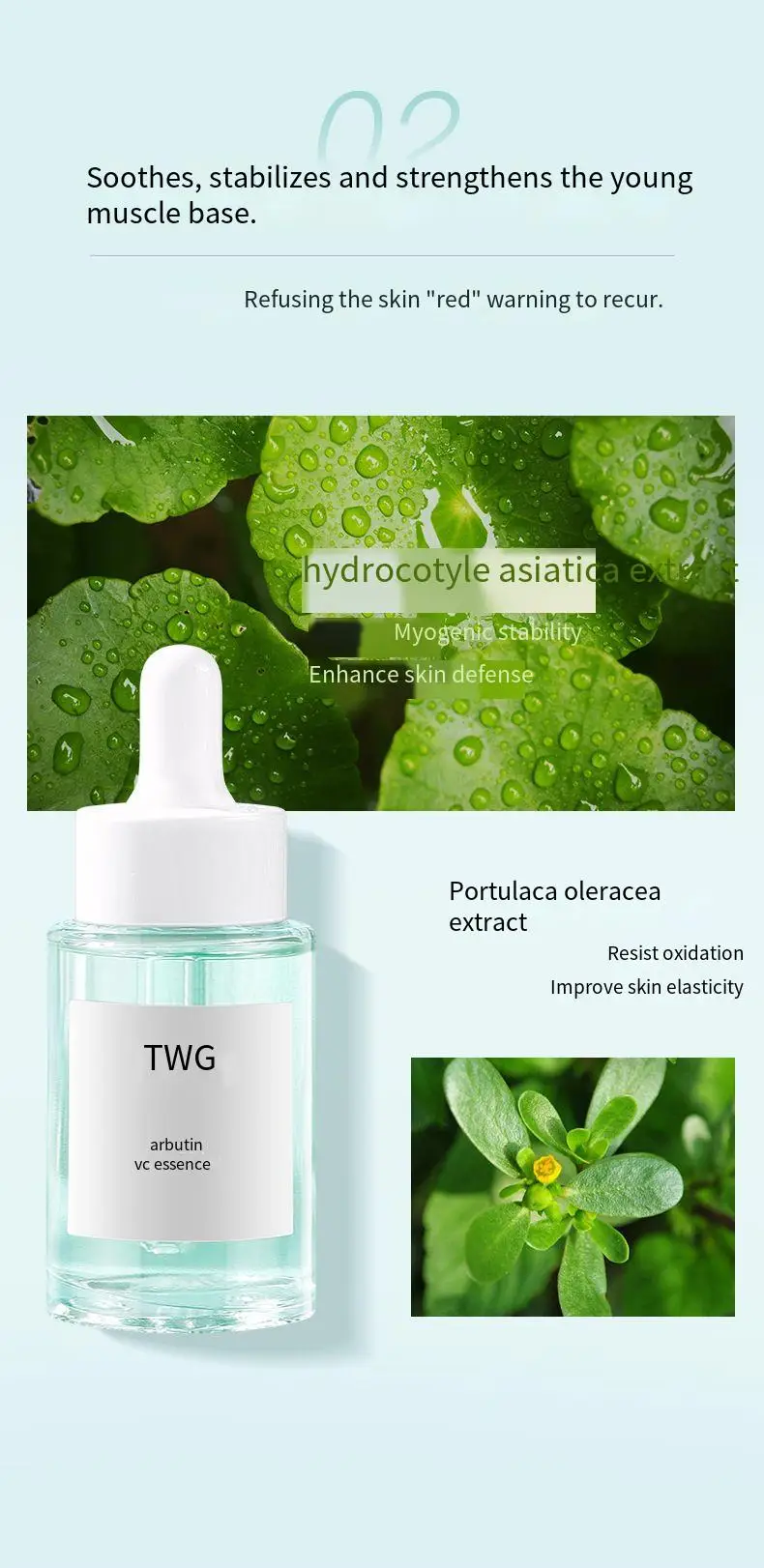 TWG  Vitamin C Serum for Face Women Beauty Brightening Whitening Vitamin C Serum Skin Care Arbutin Whitening Face Serum