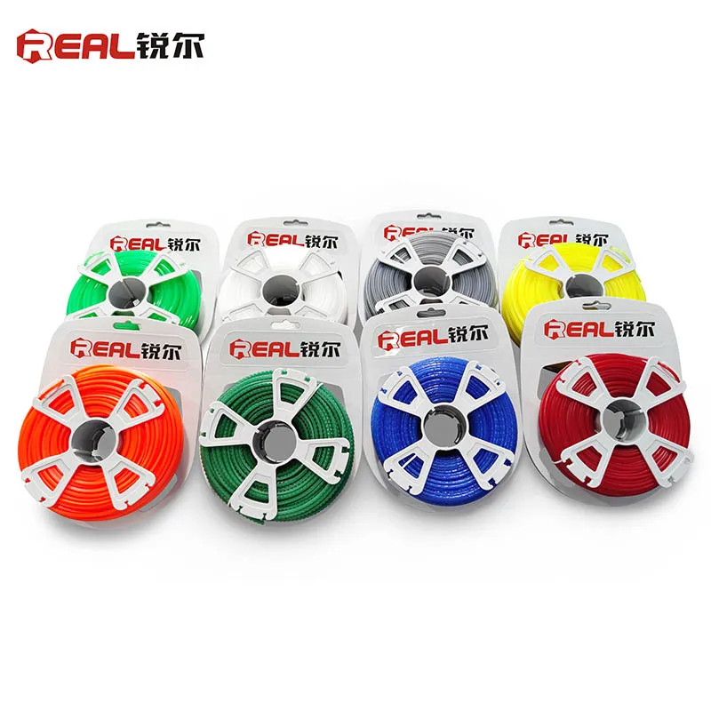 Factory Price String Trimmer Line Durable 1LB 3.0mm 2.4mm 2.6mm Square String Trimmer Line For Grass Cutting