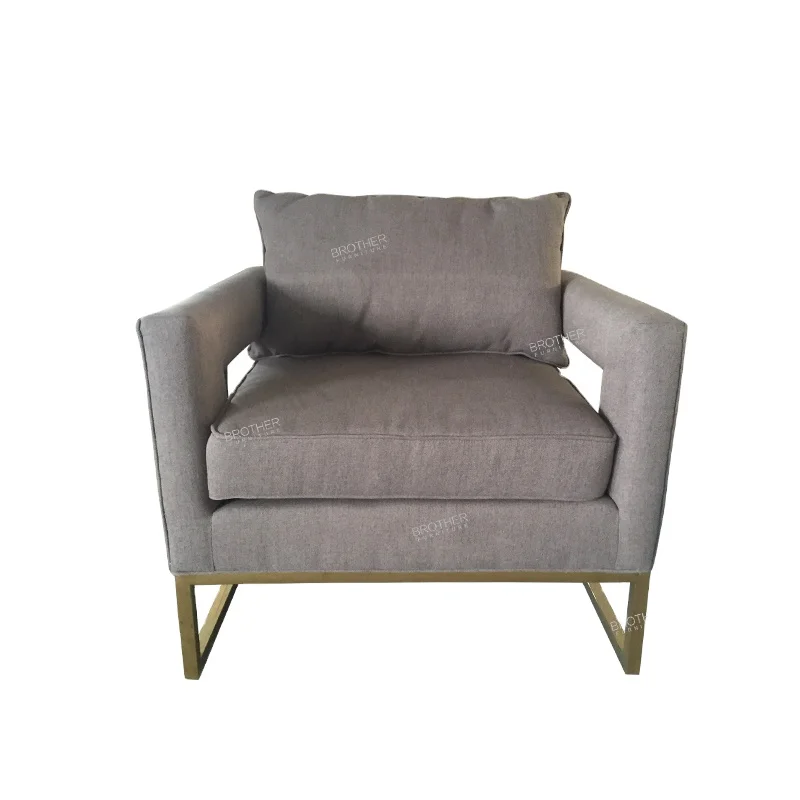 Ali baba new products Accent chairs furniture gold occasional chairs metal accent chair