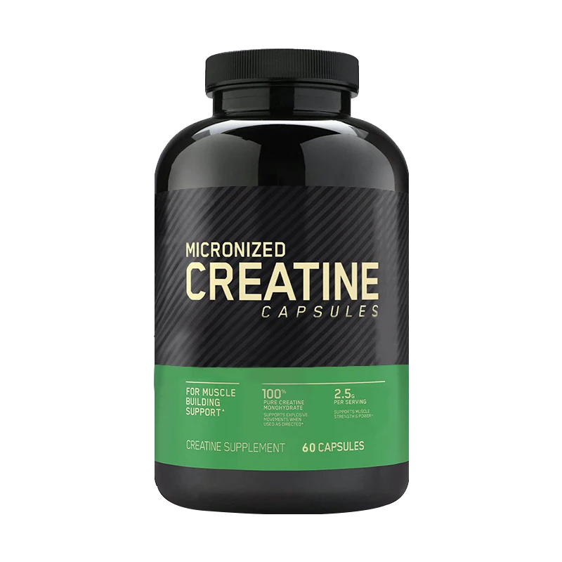 Sports Nutrition Microinized Creatine Powder Creatine Monohydrate Capsules for Muscle Mass Strength, Workout Recovery