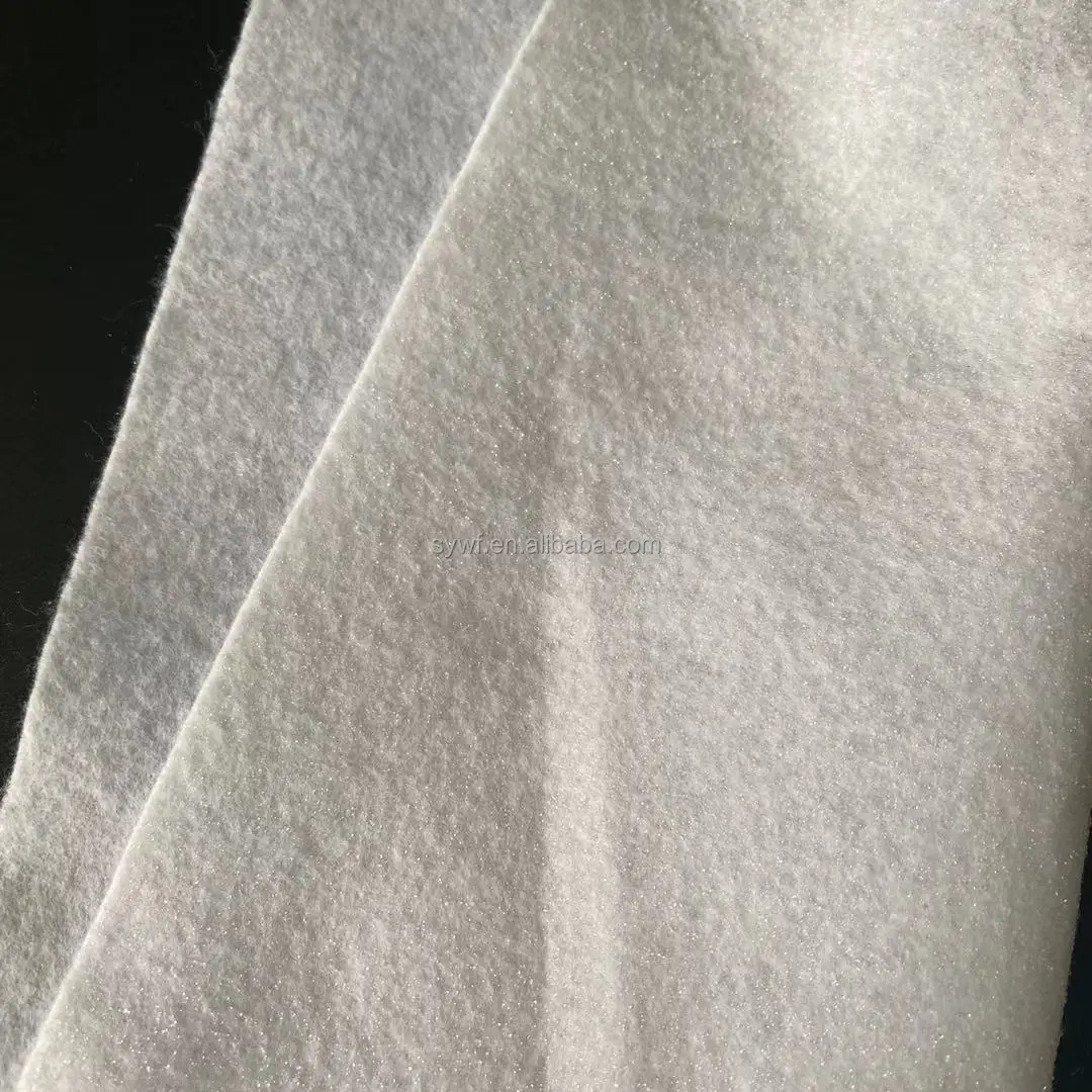 
China manufacturer needle punch nonwoven fabric roll flame retardent polyester nonwoven 