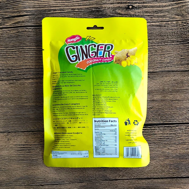 Halal Confectionery Ginger Coconut Candy