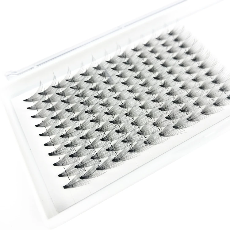 
20D 0.03 DD Curl Volume Fans Customized Trays Card 20D Premade Fans Eyelashes 0.03 Russian Lashes 