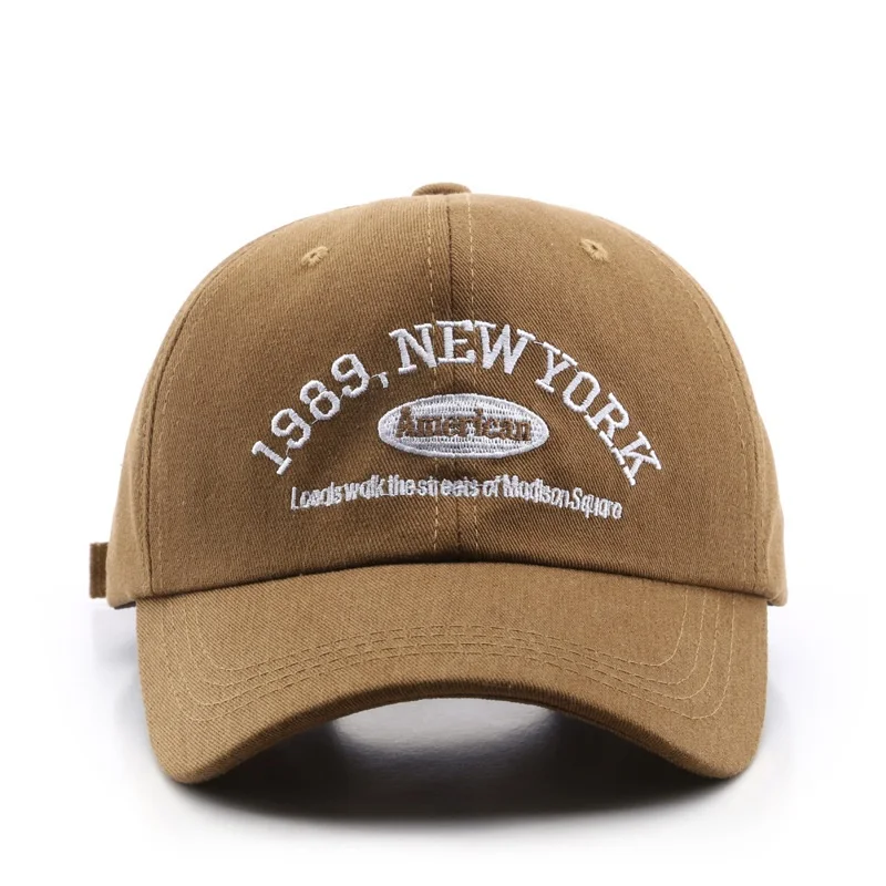 cotton Distressed 6 panels personalized custom embroidery New York baseball cap