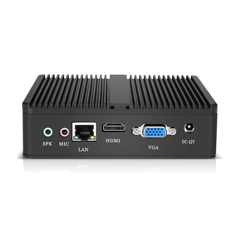  Мини-ПК без вентилятора In-tel Ce-leron J1900 Win10 Linux HTPC неттоп 5xUSB H D VGA 300 Мбит/с Wi-Fi NUC Компактный