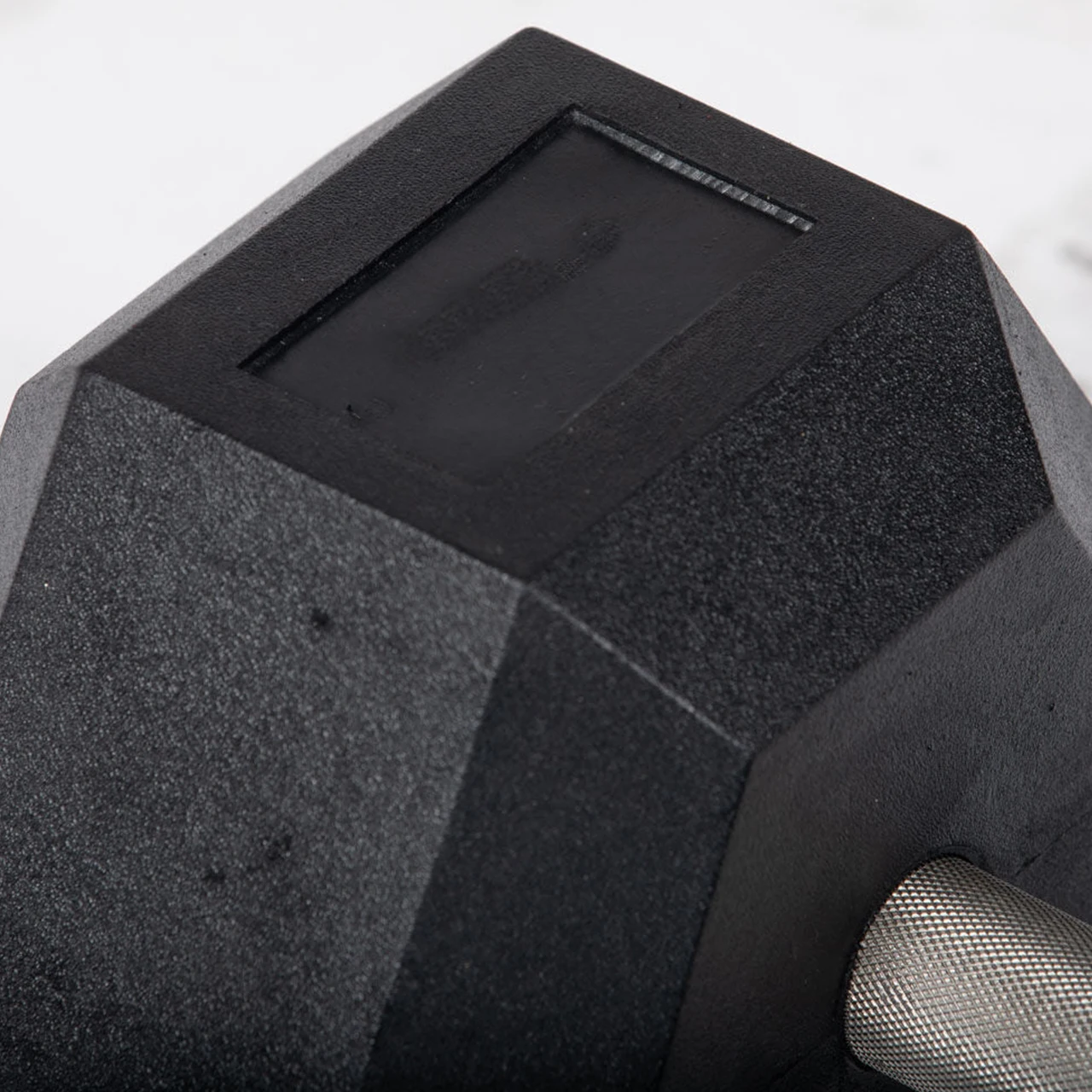 Wholesale Black Hex Rubber Dumbbells Coated Gym Dumbbell Pounds Fitness Weight Custom Logo Rubber Hexagon Dumbbells