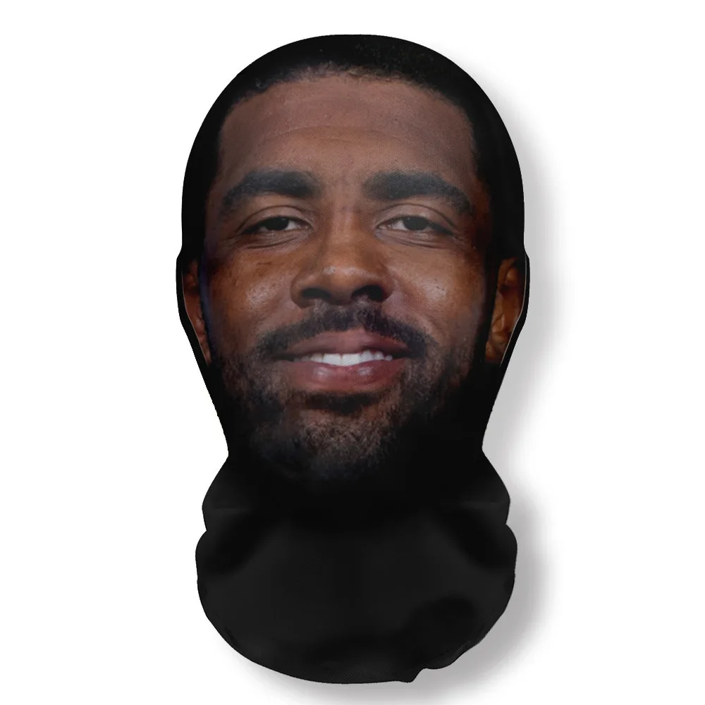 Custom Print  for  Breathable  Sweat  Hat Realistic Kan ye West Full Face Rapper Face Mask Funny Costume Cosplay Adult