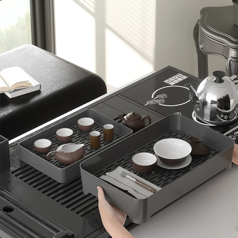 Wholesale Kitchen Desktop 2 Layers Tray Utensil Drying Tray Tea Cup Storage Tray