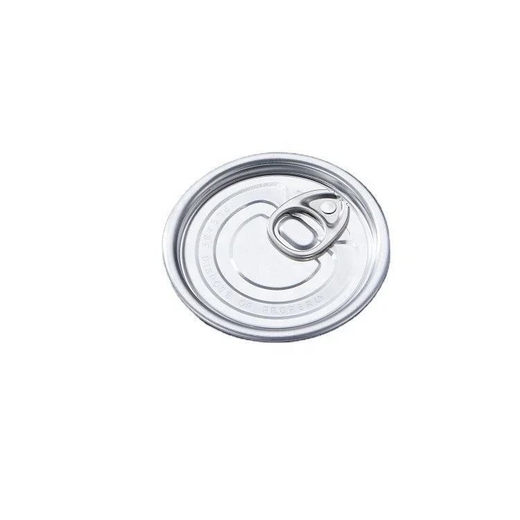 EOE Lid Aluminum Easy Open End For Cans Dry Food lids Easy Open End Supplier