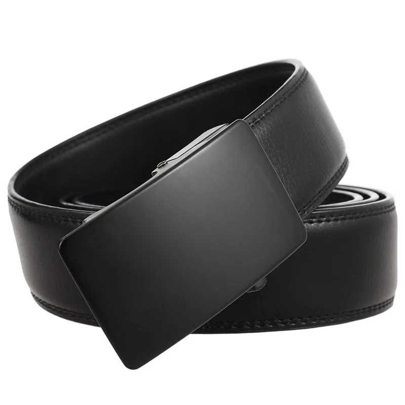 New Leather Belt Men Automatic Buckle Belts For Men fashion cowhide belt yiwu LQbelt Factory Ratchet
