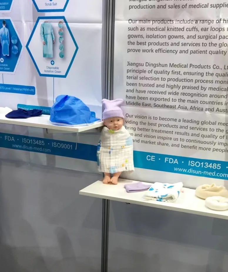 Cylindrical Loading White Blue Pink Polyester Comfortable Beanie Warm Newborn Cap