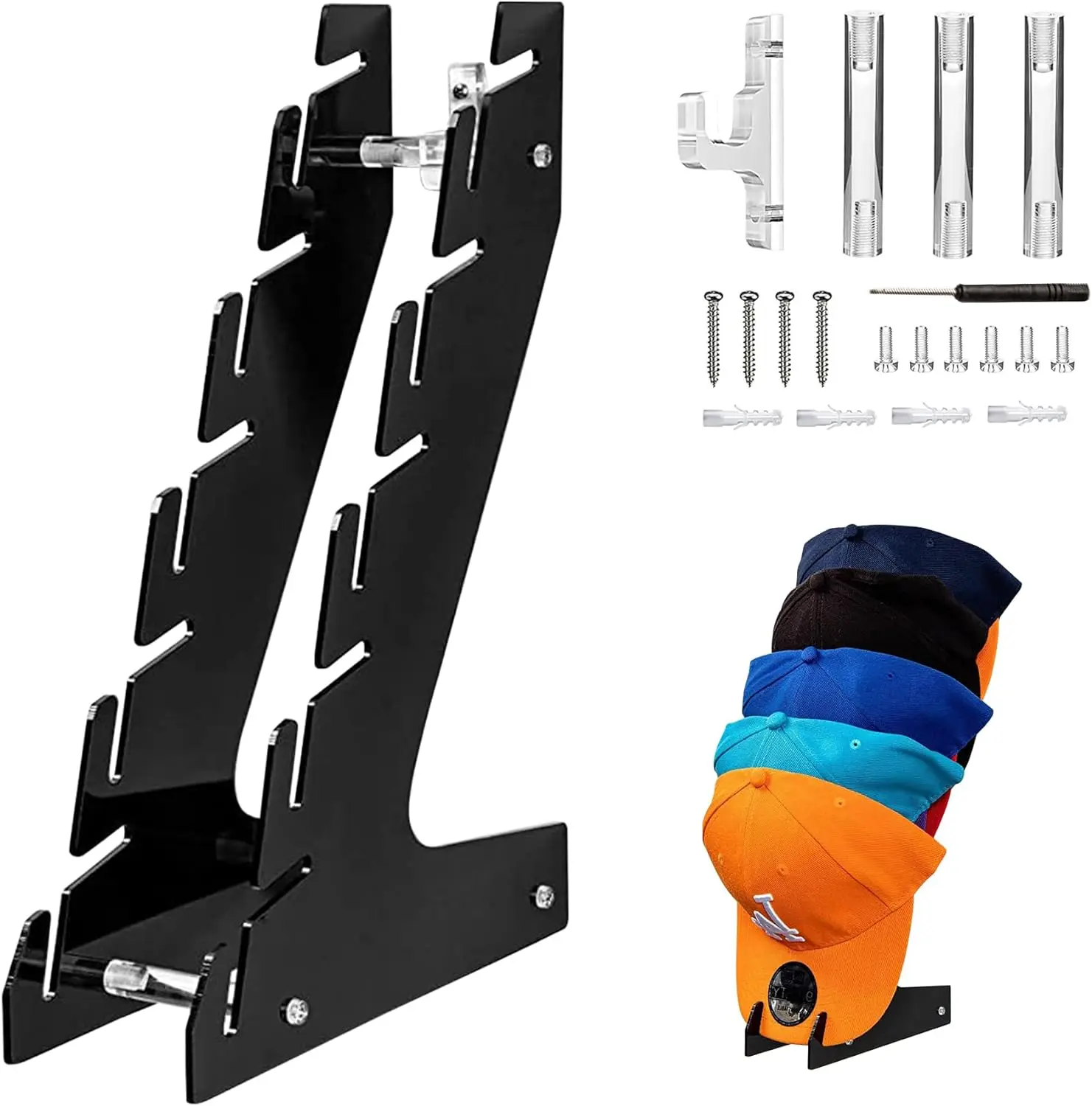 Acrylic Hat Holder Hat Stand For Baseball Caps Display Stand Headgear Organizer Holder