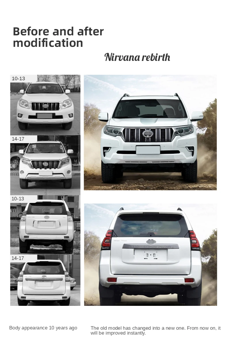  Новые товары комплект кузова для land cruiser FJ200 LC200 2008-2015 обновление до