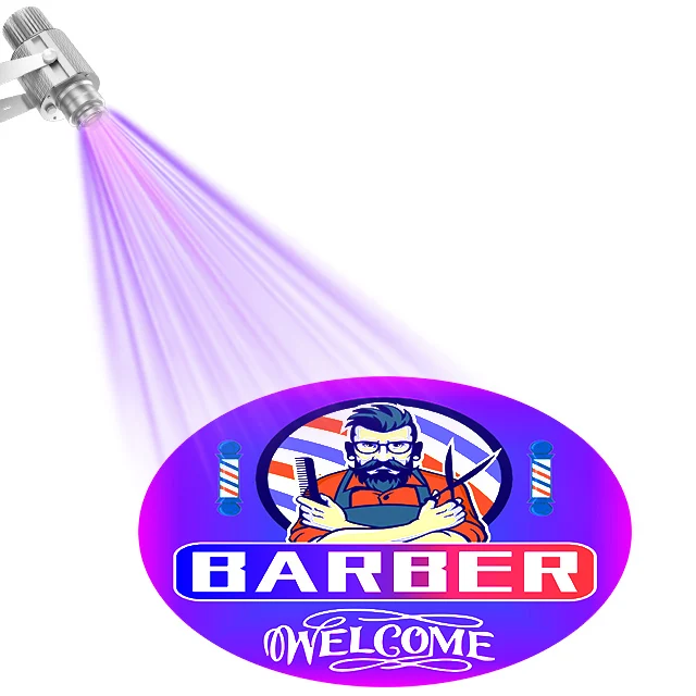 Беспроводной вращающийся светодиодный Профессиональный прожектор для помещений и свадьбы, водонепроницаемый прожектор gobo с пользовательским логотипом, рекламный светильник