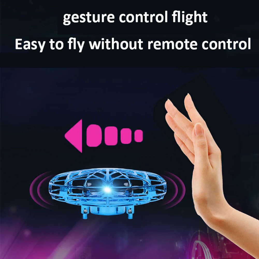 HW 360 Rotating Hover Orb Magic Led Mini Flying Spinner Boomerang Ball toy Drone UFO Flynova Pro Flying Ball